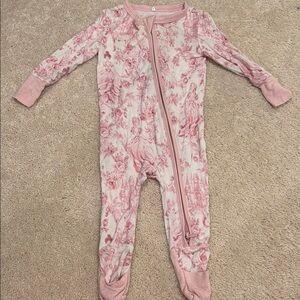 Pink Floral Kids One Piece